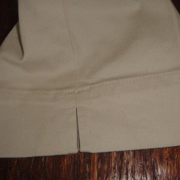 Lot of 3 Real Comfort STRETCH Capris CROP Pants * BLACK~Khaki TAN~IVORY 6 / 6P - Picture 8 of 10